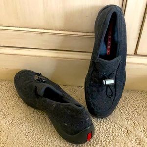 Prada wool loafers